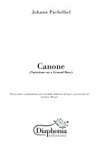 CANONE (J. Pachelbel) for didactic ensemble of wood and percussion